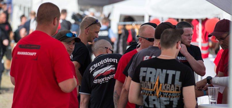 THOUSANDS OF NEO-NAZIS GATHER AT RIGHT-WING ROCK FESTIVAL IN GERMANY