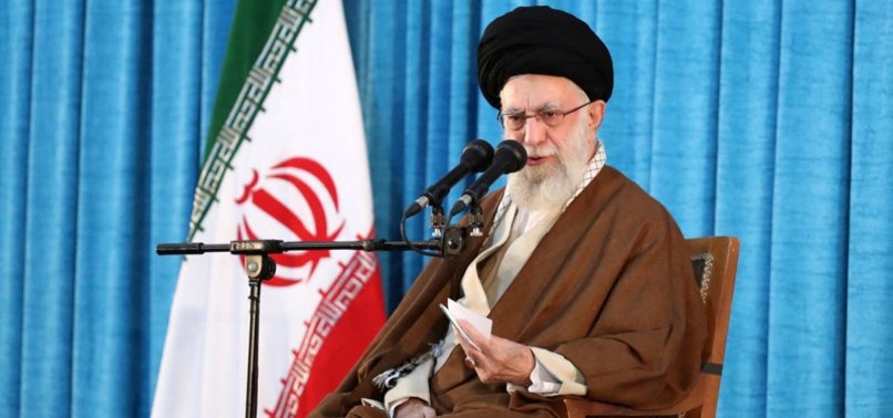 KHAMENEI BLAMES FOREIGN POWERS AND DIASPORA FOR PROTESTS IN IRAN