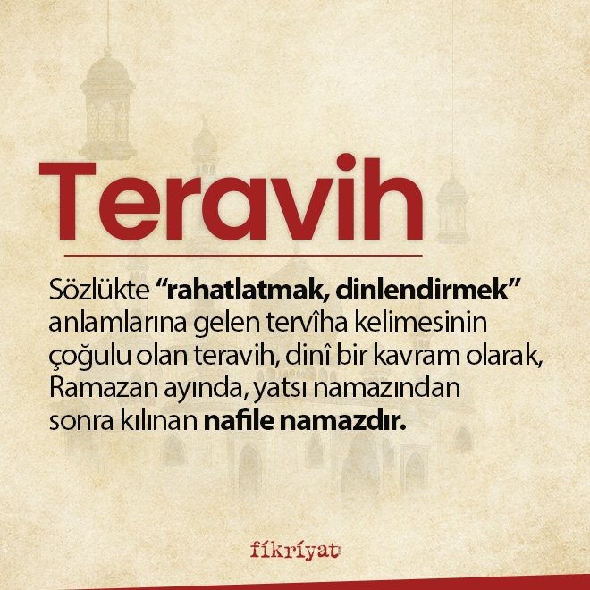 TERAVİH NE DEMEK?