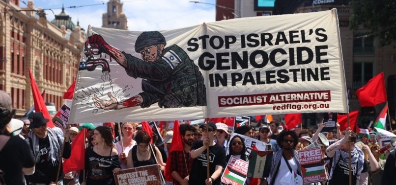 TENS OF THOUSANDS IN AUSTRALIA HOLD RALLY IN SUPPORT OF PALESTINIANS