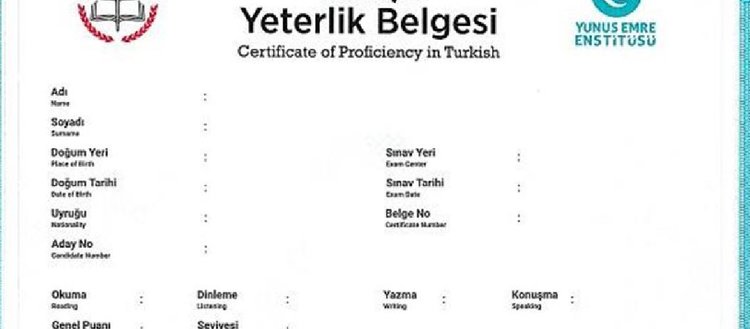 YEE’nin Türkçe Yeterlik Sınavına başvurular başladı