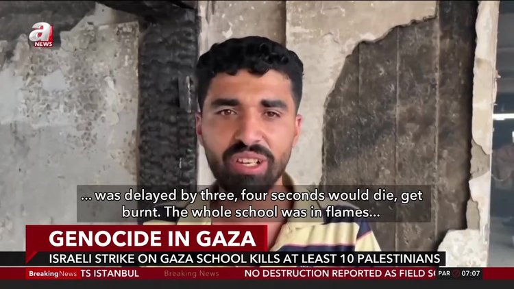 Israeli strike on Gaza school kills at least 10 Palestinians