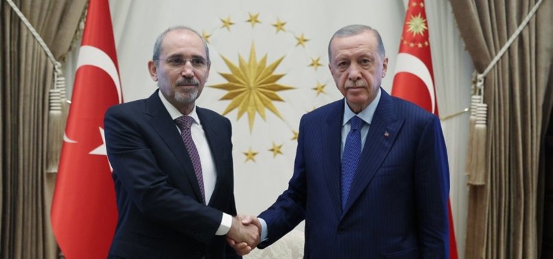 TURKISH PRESIDENT RECEIVES JORDANIAN DEPUTY PRIME MINISTER FOR TALKS