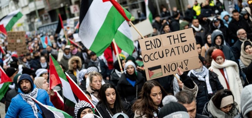 THOUSANDS TAKE BERLIN STREETS TO PROTEST ISRAELS WAR CRIMES IN GAZA