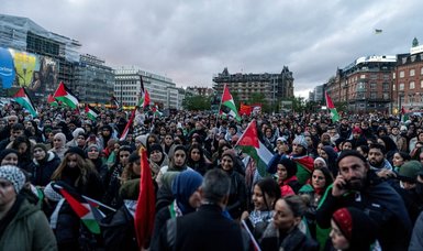 Pro-Palestinian rally in Copenhagen attracts hundreds of demonstrators