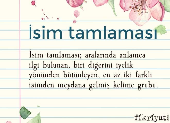 İsim tamlaması