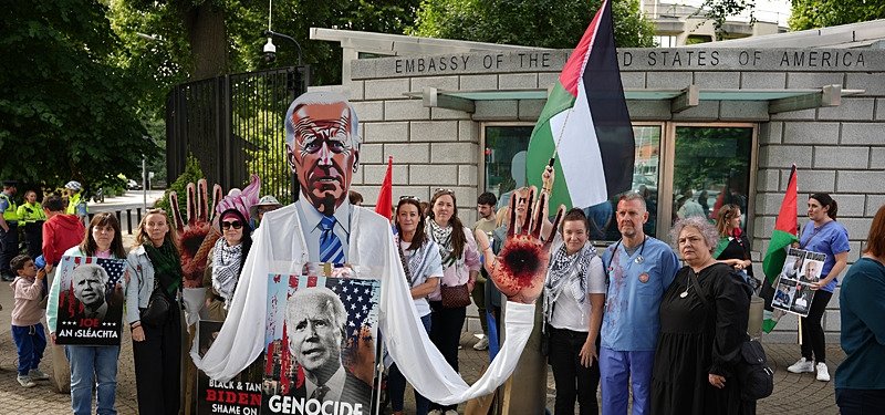 Solidarity protests with Palestine held in Dublin, Berlin