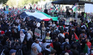 Pro-Palestinian protesters take to London streets to call for end to Israel's military action in Gaza