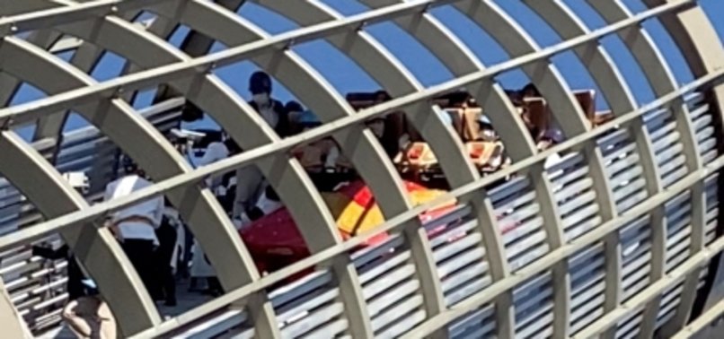 DOZENS STUCK AT HIGHEST POINT OF ROLLER COASTER IN JAPAN