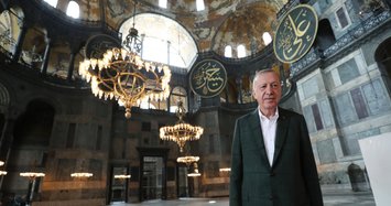 Erdoğan visits Hagia Sophia ahead of grand reopening as mosque