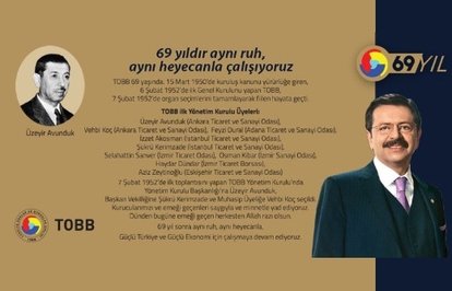 TOBB69yaşınıkutluyor