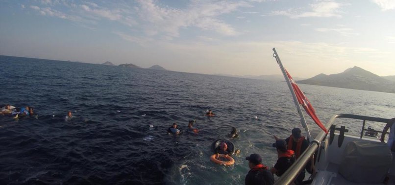 OVER 30 IRREGULAR MIGRANTS RESCUED FROM CAPSIZED BOAT OFF AEGEAN COAST OF TURKEY AS ANOTHER 8 DROWNED