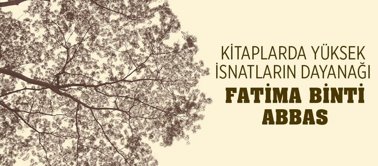 KİTAPLARDA YÜKSEK İSNATLARIN DAYANAĞI: FATİMA BİNTİ ABBAS