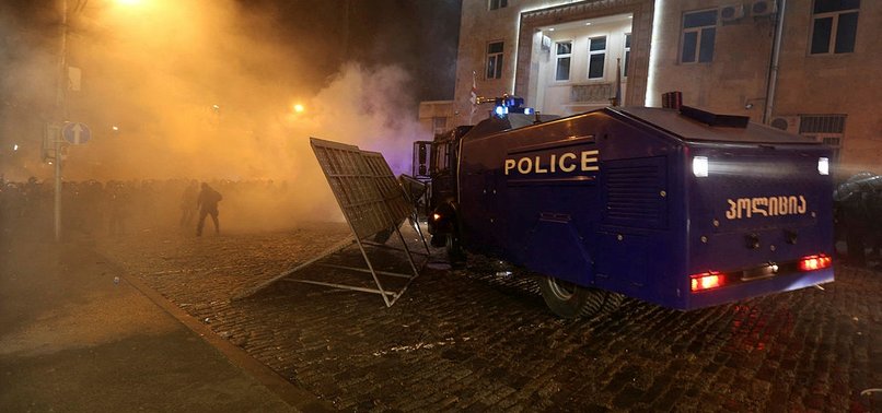 GEORGIA POLICE ORDER PROTESTERS TO DISPERSE: AFP