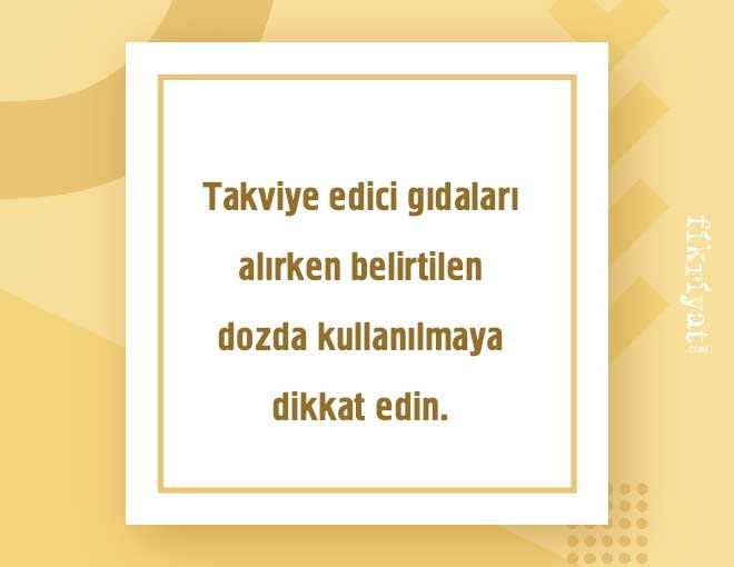 BELİRTİLEN DOZDA TÜKETİN