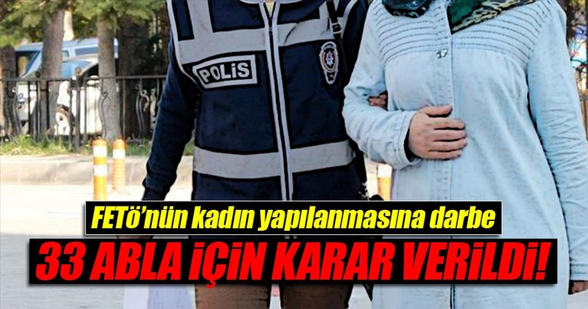 FETÖ’nün kadın yapılanmasına operasyon: 33 gözaltı...