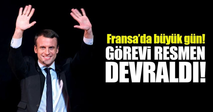 Macron görevi Hollande’dan devraldı