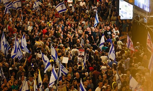 Tens of thousands in Israel turn out to demand Gaza hostage deal