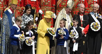 Britain's Queen Elizabeth celebrates 93rd birthday at Easter service