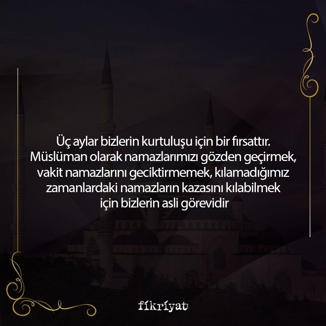 NAMAZ MÜSLÜMANLARIN KURTULUŞUDUR