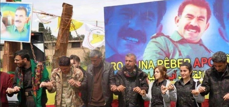 US-BACKED YPG MEMBERS CELEBRATE JAILED TERRORIST LEADER ABDULLAH ÖCALAN’S BIRTHDAY
