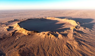 Incredible image of Tenoumer, one of the best preserved craters in the world