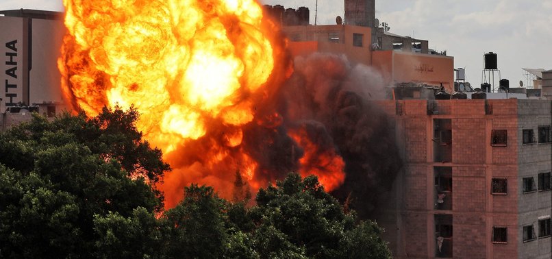 ISRAEL ATTACKS IN GAZA AFTER INCENDIARY BALLOON FIRE