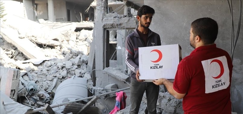 TURKISH RED CRESCENT CONTINUES TO DELIVER HUMANITARIAN AID TO PALESTINIANS IN GAZA