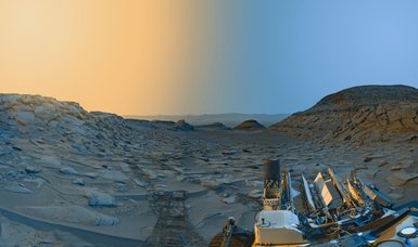 NASA shares a panoramic photo from the Red Planet