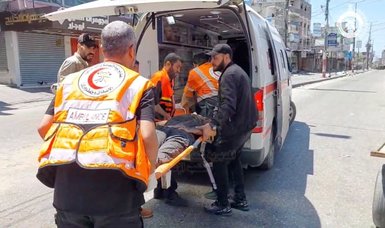 Bodies of 28 Palestinians arrive at hospital in northern Gaza Strip