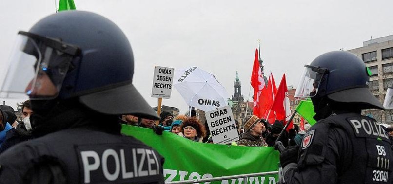 HUNDREDS MARCH IN DRESDEN TO COUNTER FAR-RIGHT RALLY MARKING BOMBING