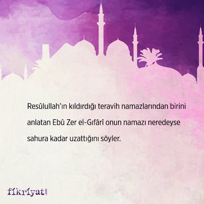 PEYGAMBERİMİZ TERAVİH NAMAZINI NASIL KILARDI?