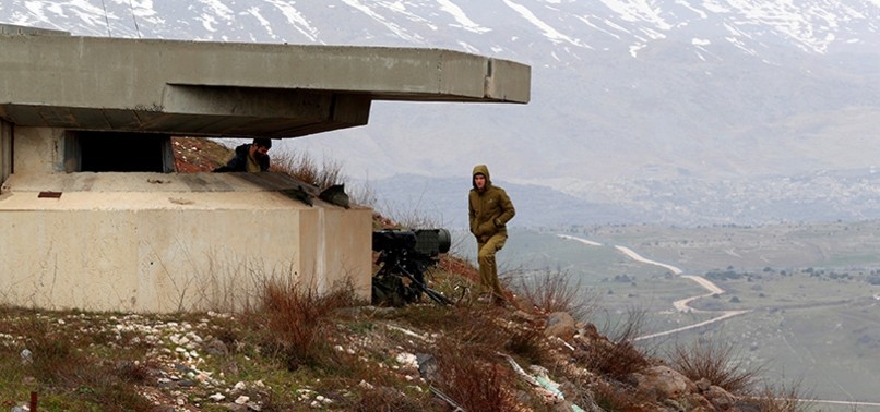 ISRAELI FORCES FIRE AT SYRIAN ARTILLERY POSITION AFTER INCOMING MORTAR