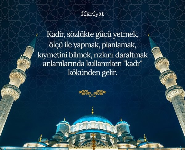 Kadir gecesi ayın kaçında