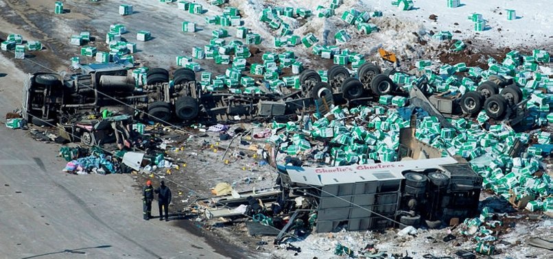 DRIVER CHARGED IN CANADA HOCKEY TEAM BUS CRASH