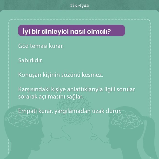 İyi bir dinleyici nasıl olmalıdır?