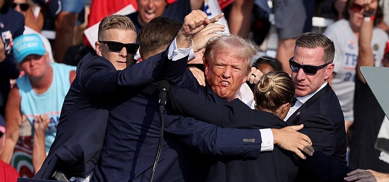 Reactions in the US to Trump shooting at rally