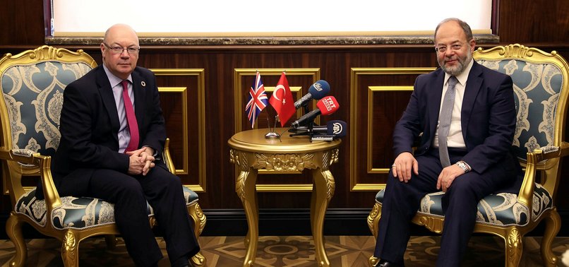 TURKISH DEPUTY PM MEETS BRITISH MIDDLE EAST MINISTER