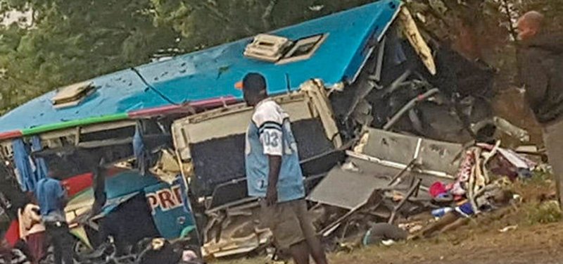 35 churchgoers killed in Zimbabwe bus crash: police