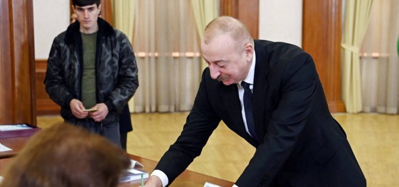 AZERBAIJANS PRESIDENT ALIYEV RE-ELECTED IN PRESIDENTIAL VOTE