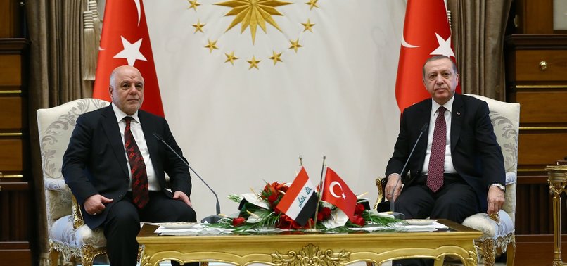 TURKEY TO WORK TOWARDS ACHIEVING PEACE IN REGION, ERDOĞAN SAYS AFTER TALKS WITH IRAQI PM ABADI