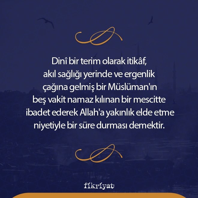 İTİKÂF NEDİR?