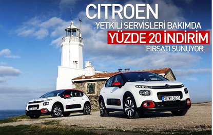 Citroën yetkili servisleri bakımda yüzde 20 indirim fırsatı sunuyor