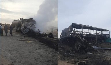 Dozens dead in bus collision with tanker in Afghanistan - official