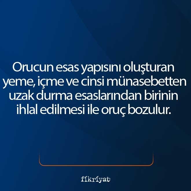 Ramazan orucu bozulursa ne olur?