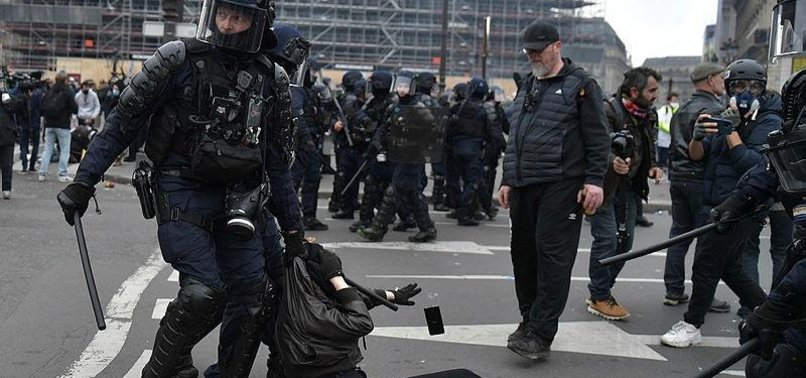 MACRON UNDER PRESSURE AS HUNDREDS INJURED IN FRENCH PROTESTS