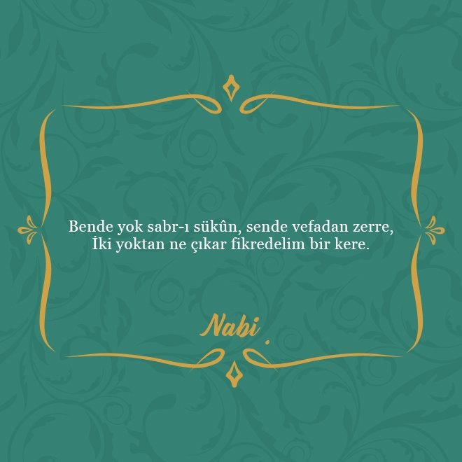 Divan şairlerinden en güzel beyitler