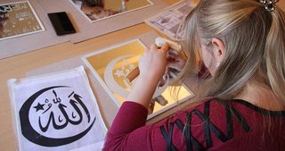 Edirne’de aynalara kadınlardan sanatsal dokunuş