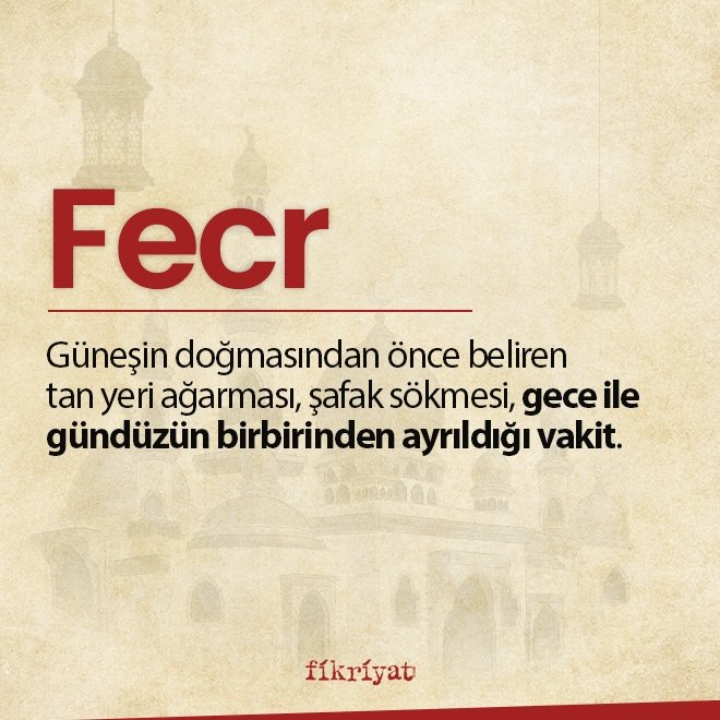 FECR NE DEMEK?