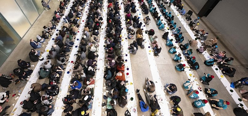OPEN IFTAR HELD AT LONDONS ICONIC TATE MODERN ART GALLERY FOR RAMADAN